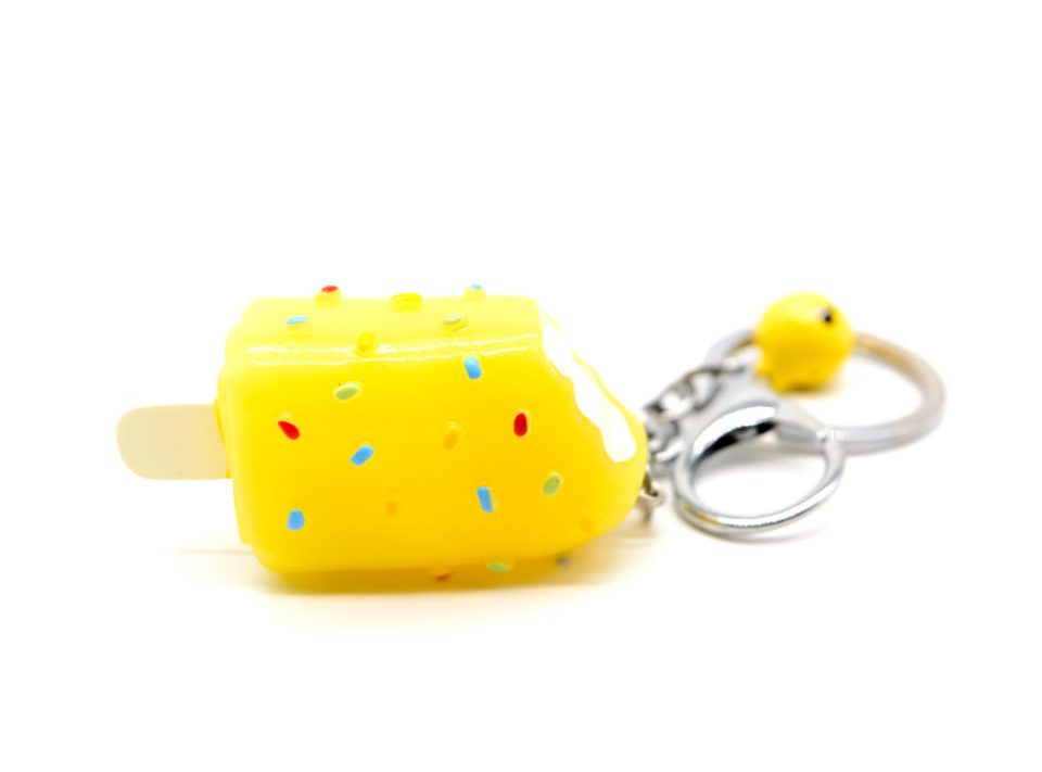 Ice cream stick bite keychain,