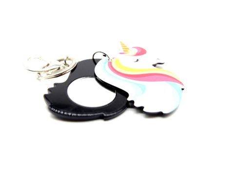 Keychain, unicorn, mirror