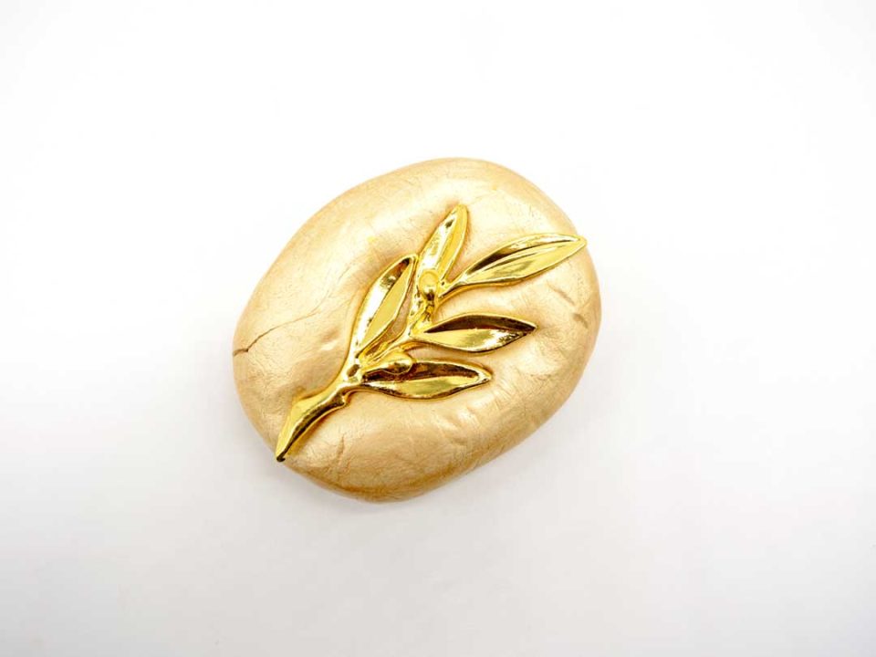 Handmade gold papier press with gold branch